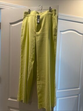 Banana Republic Lime Wide Leg Pants